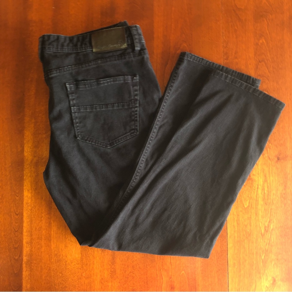 ENGLISH LAUNDRY CARNABY navy blue, five pocket, small waffle print up cl…